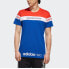 Фото #2 товара Футболка Adidas neo мужская спортивная красно-синяя