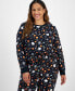 Фото #3 товара Family Pajamas Plus Size 2-Pc. Cotton Halloween Toss Family Halloween Pajamas, Created for Macy's