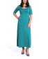 Фото #1 товара Women's Cut Out Shoulder A-Line Floor Length Dress