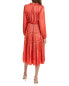 Elie Tahari Ruffle Midi Dress Women's