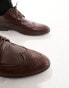 New Look plain brogue in dark brown