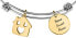 Фото #2 товара Стильный браслет с позолоченными подвесками LPS05ASF03