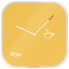 Esselte Leitz 90170019 - Quartz wall clock - Square - Yellow - Glass - Adults - Modern