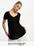 Фото #2 товара Футболка ASOS DESIGN Maternity VNeck Schwarz