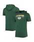 Men's Heathered Green Green Bay Packers Team Brushed Hoodie T-shirt