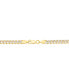 Фото #4 товара Macy's double-Sided Cuban Link 20" Chain Necklace (4.5mm) in 10k Two-Tone Gold