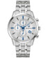 ფოტო #1 პროდუქტის Men's Chronograph Classic Sutton Stainless Steel Bracelet Watch 41mm