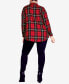 Фото #3 товара Plus Size Kylee Check Shirt Top