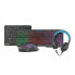 Фото #1 товара Клавиатура и мышь Natec NFU-1674 Qwerty US Чёрный RGB