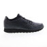 Фото #1 товара Reebok Classic Harman Run Mens Black Leather Lifestyle Sneakers Shoes