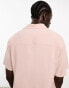 Фото #8 товара ASOS DESIGN relaxed viscose shirt in dusty pink