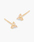 ფოტო #4 პროდუქტის White Topaz 14K Gold-Plated Vermeil Leighton Earrings