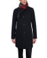 Фото #1 товара Women's Single-Breasted Peacoat & Scarf