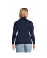 Plus Size Lightweight Jersey Skimming Long Sleeve Turtleneck Синий, 3X - фото #3