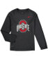 Фото #1 товара Футболка для малышей Nike Big Boys Heathered Gray Ohio State Buckeyes Legend Logo Long Sleeve Performance