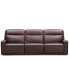 Dextan Leather 3-Pc. Sofa with 3 Power Recliners, Created for Macy's