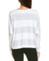 Forte Cashmere Bold Stripe Dolman Sweater Women's M - фото #2