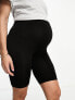 Фото #6 товара Vero Moda Maternity 2 pack over the bump seamless legging shorts in black
