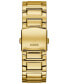 ფოტო #3 პროდუქტის Men's Crystal Gold-Tone Stainless Steel Bracelet Watch 46mm