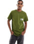 The North Face Berkeley California pocket t-shirt in olive