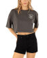 ფოტო #1 პროდუქტის Juniors' Brooklyn Boyfriend Crop Tee