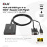 Фото #1 товара Адаптер HDMI и USB Type-A к VGA с пигтейлом M/F 0,6м/1,97фт 28AWG - 0,6 м - HDMI Type A (Стандарт) - VGA (D-Sub) + USB - Женский - Мужской - Прямой Club 3D