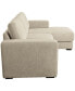 Фото #4 товара Elizabeth 85" Stain-Resistant Fabric Reversible Sofa Chaise Sectional