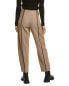 Фото #2 товара Ganni Twill Curved Leg Wool-Blend Pant Women's Brown 36