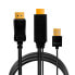 Фото #5 товара LogiLink CH0091 - DP 1.2 auf HDMI A Stecker+ USB-A 4Ka30 Hz 2 m - Cable - Digital