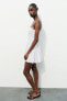 Фото #8 товара Короткое платье с вышивкой ZARA