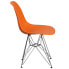Фото #1 товара Elon Series Orange Plastic Chair With Chrome Base