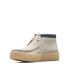 [26171090] MENS CLARKS WALLABEE CUP BOOT - WHITE NUBUCK