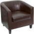 Фото #4 товара Brown Leather Lounge Chair