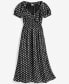 Фото #5 товара Women's Cherry Print Short-Sleeve Midi Dress, Created for Macy's