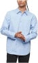 Calvin Klein Men's Solid Patch Pocket Button Down Easy Shirt Serenity Blue XXL