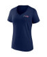 ფოტო #3 პროდუქტის Women's College Navy Seattle Seahawks Team Mother's Day V-Neck T-shirt