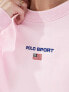 Polo Ralph Lauren Sport Capsule sweatshirt with central logo in pink XS - фото #7