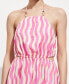 Women's Openings Detail Printed Dress