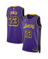 Men's and Women's LeBron James Purple Los Angeles Lakers Swingman Jersey - Statement Edition 2XL - фото #4