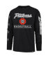 Фото #3 товара Men's Black Detroit Pistons 2023/24 City Edition Triplet Franklin Long Sleeve T-shirt