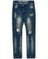 Men's Big and Tall Mulberry Moto Skinny Denim Jeans