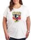 Фото #1 товара Air Waves Trendy Plus Size Mickey Mouse Graffiti Graphic T-shirt