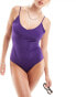 Monki swimsuit in purple