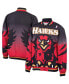 Men's Black Atlanta Hawks Hardwood Classics Authentic Warm-Up Full-Snap Jacket