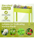 Фото #5 товара 40" Raised Garden Bed with Legs Metal Elevated Planter Box Drainage Hole Backyard