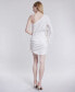 ფოტო #2 პროდუქტის Women's One-Shoulder Ruched Mini Dress