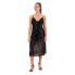 SUPERDRY Plunge Sequin Midi Dress