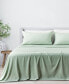 Фото #3 товара Rayon from Bamboo Blend Crease-Resistant 3 Piece Sheet Set, Twin