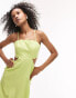 Фото #8 товара Topshop scallop edge midi dress in lime