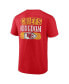 Фото #4 товара Men's Red Kansas City Chiefs Big and Tall Two-Sided T-shirt